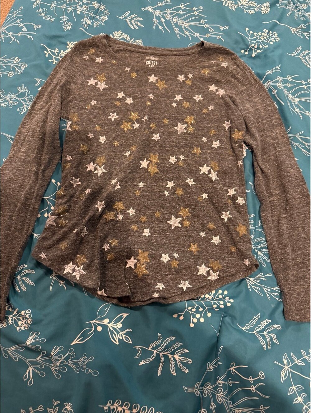 SO size 16 sparkly star long sleeve shirt